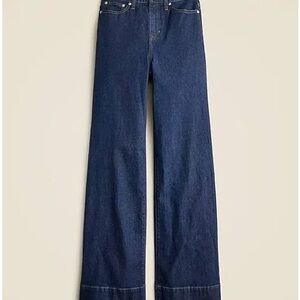 JCREW Women's Denim Trouser Wide Leg Jeans